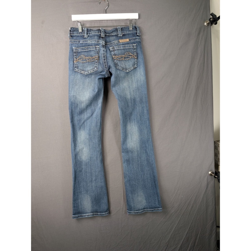 Cowgirl Tuff Co Womens Blue Denim Bootcut Jeans W28 L35 Low Rise - Picture 2 of 8